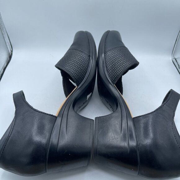 CLARK’s Collection Emily Daisy black leather strappy pump 10 - Picture 6 of 12